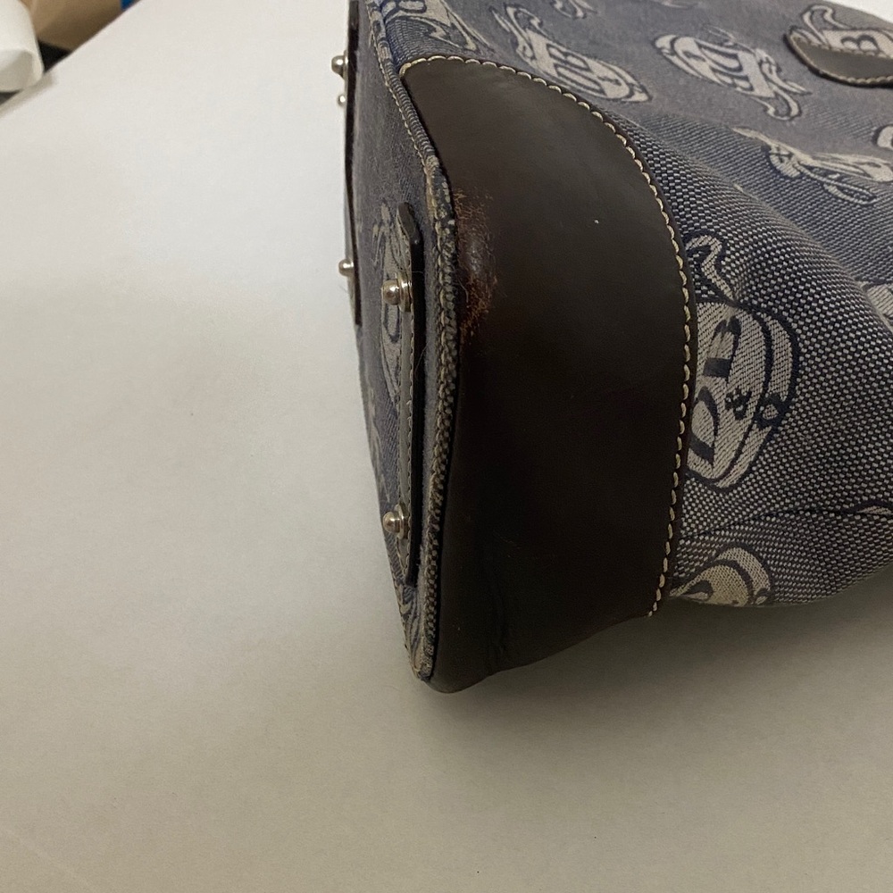 Dooney & Bourke Gray and Brown Shoulder Bag - Picture 4 of 11